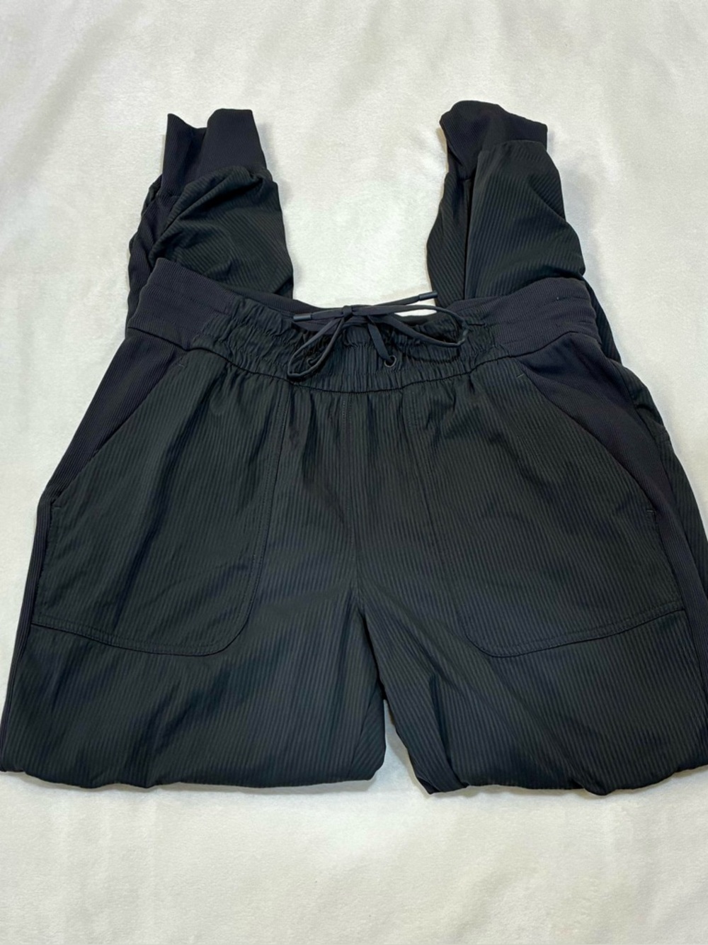 Lululemon Beyond the Studio Ribbed Jogger Size 8 Black Athleisure Pant Dance